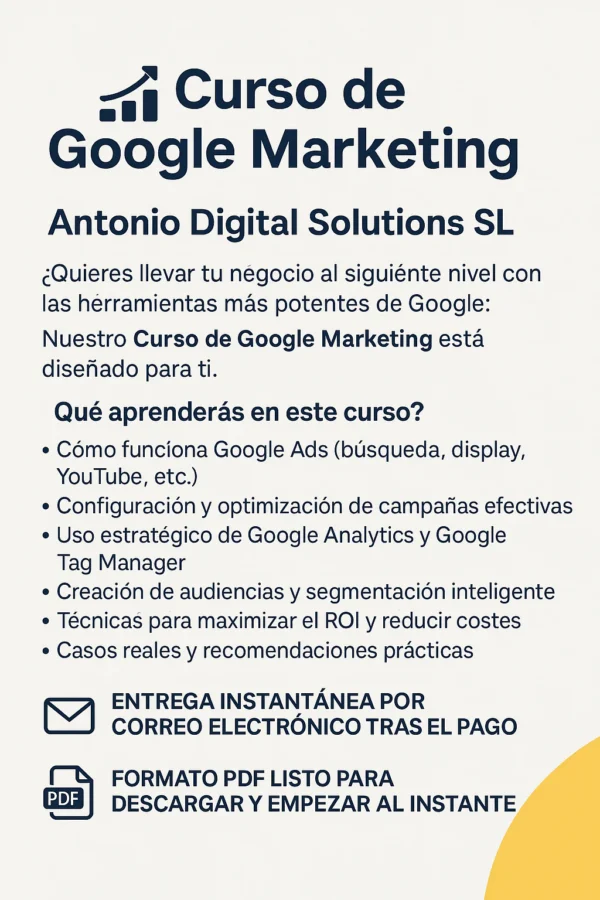 Curso de Google Marketing